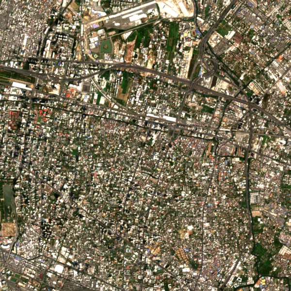 ภาพสีจริง Sentinel-2 ของวัฒนา กรุงเทพมหานคร Feb 21, 2020