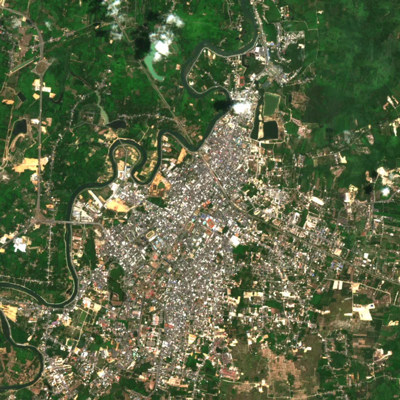 ภาพสีจริง Sentinel-2 ของยะลา Mar 29, 2020