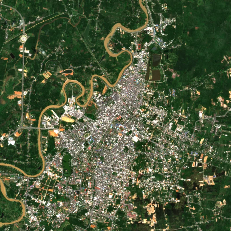 ภาพสีจริง Sentinel-2 ของยะลา Mar 24, 2022