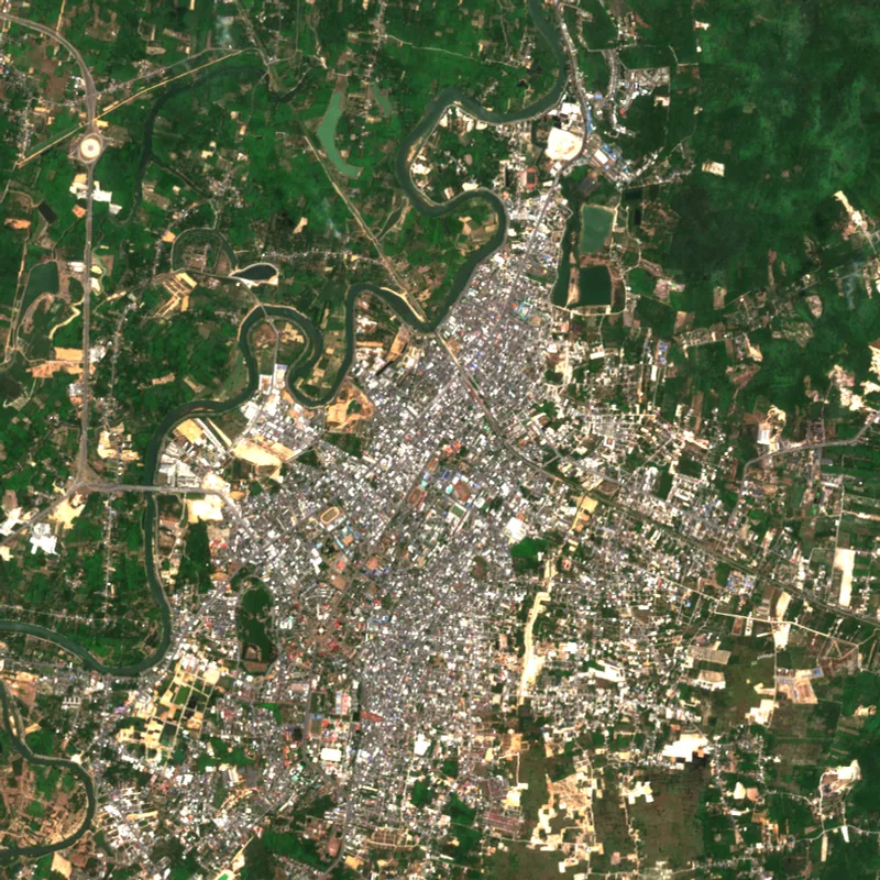 ภาพสีจริง Sentinel-2 ของยะลา Mar 23, 2024