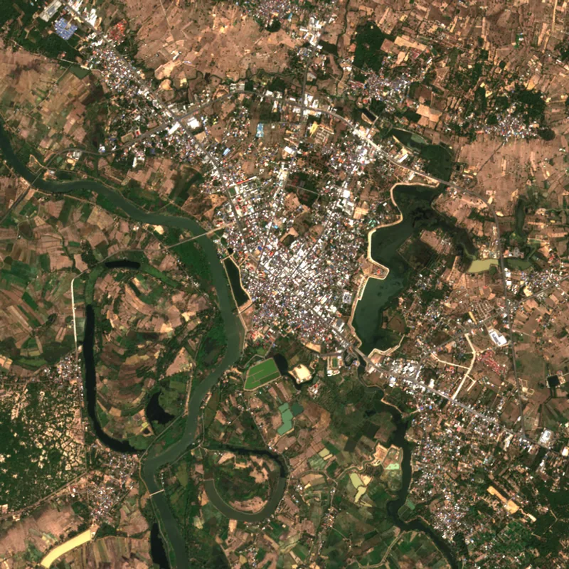 ภาพสีจริง Sentinel-2 ของยโสธร Feb 12, 2021