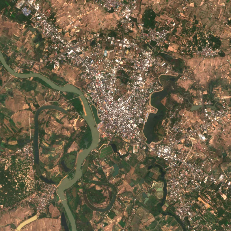 ภาพสีจริง Sentinel-2 ของยโสธร Mar 9, 2023