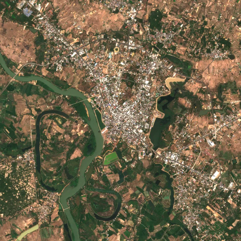ภาพสีจริง Sentinel-2 ของยโสธร Feb 27, 2024