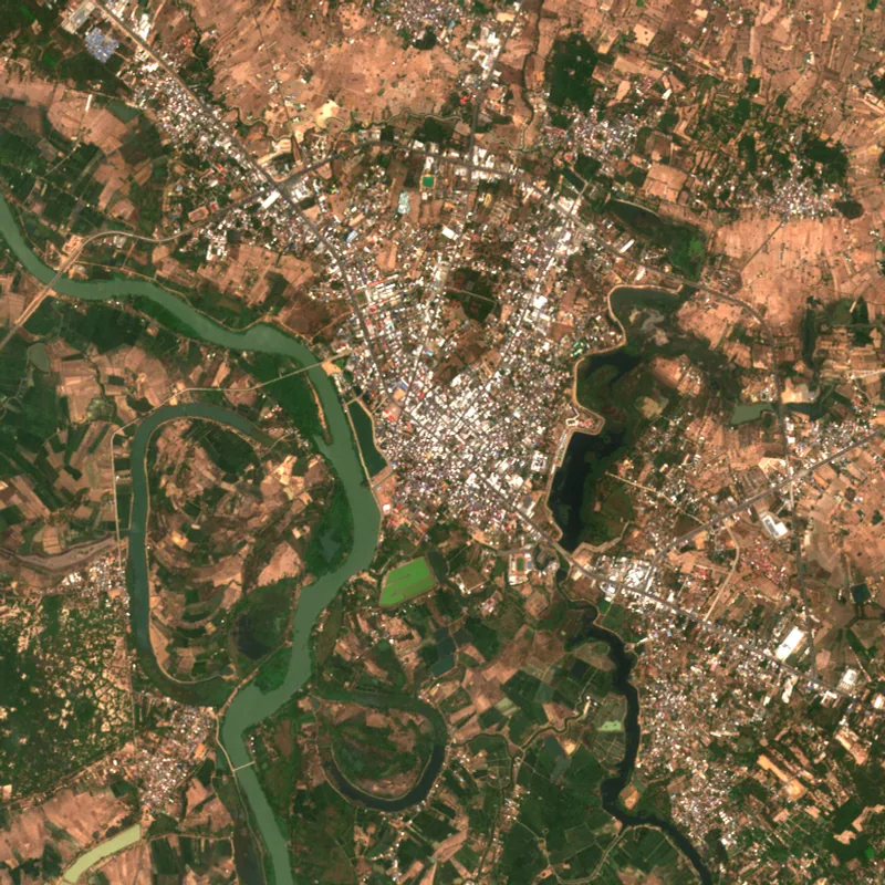 ภาพสีจริง Sentinel-2 ของยโสธร Mar 25, 2025